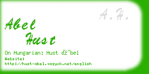 abel hust business card